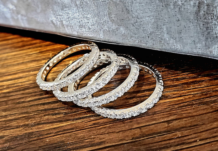 Cubic Zirconia (CZ) Infinity Band