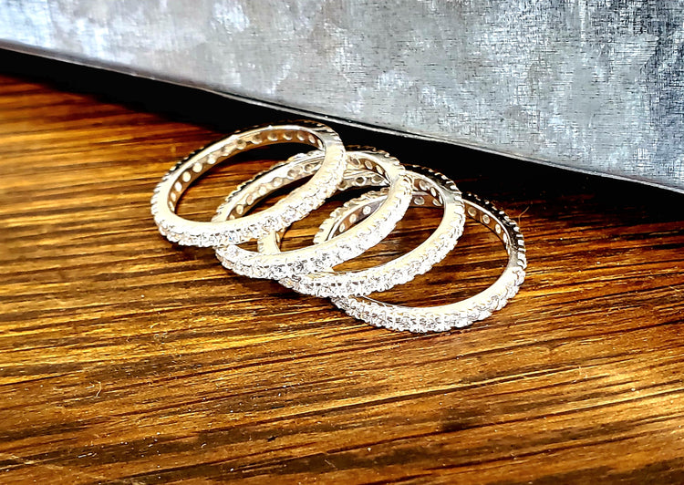 Cubic Zirconia (CZ) Infinity Band