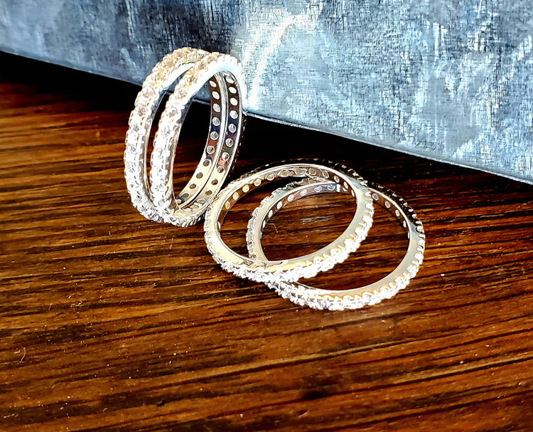 Cubic Zirconia (CZ) Infinity Band