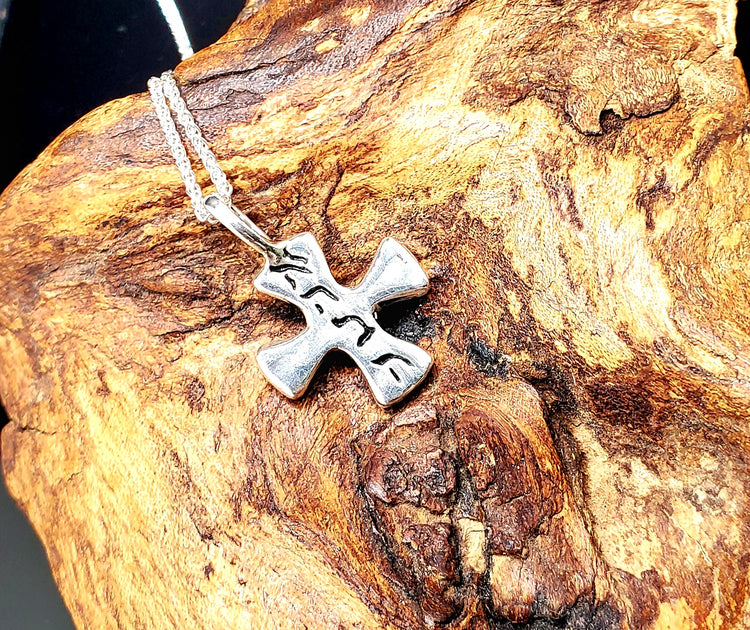 Love Cross Rustic Pendant (with chain)