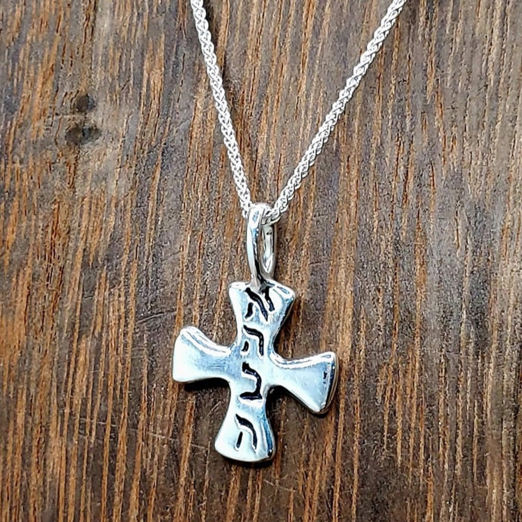 Love Cross Rustic Pendant (with chain)